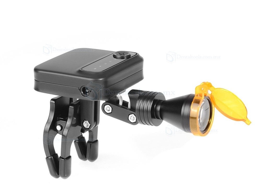 L&aacute;mpara frontal LED dental inal&aacute;mbrica de 5W con filtro y 2 bater&iacute;as